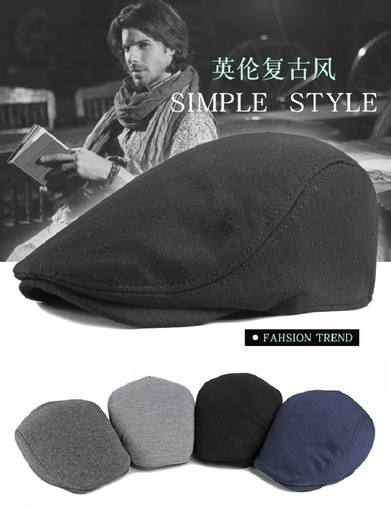 Newsboy Cap Ivy - Women's Men's Cotton Newsboy Flat Cap